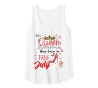 Femme Juillet 1966 Anniversaire This Queen Was Born in July 1966 Débardeur