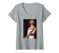 Femme Julian Cope The Teardrop Explodes Frontman par Andy Willsher T-Shirt avec Col en V