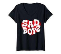 Femme Junior H Tumbado Regional Mexican $ad Boyz Belico Corridos T-Shirt avec Col en V