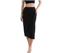 Femme Jupon sous Robe sous Jupe Taille élastique Confortable Mi-Long Fond de Jupe Léger Frais Fond de Jupe sous-Vêtement Femme Invisible pour Robe Transparente