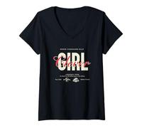 Femme Jurassic Park Clever Girl Front & Back T-Shirt avec Col en V
