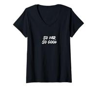 Femme Jusqu'ici Tout va Bien T-Shirt avec Col en V