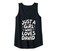Femme Just A Girl Who Loves David T-Shirt Cute David Débardeur