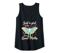 Femme Just A Girl Who Loves Luna Moths Moon Insect Lover Débardeur
