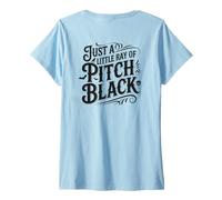 Femme Just A Little Ray of Pitch Black Halloween Goth Gothic Punk T-Shirt avec Col en V