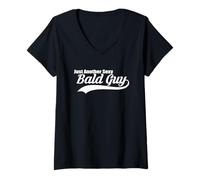 Femme Just Another Sexy Bald Guy Drôle Calvitie T-Shirt avec Col en V