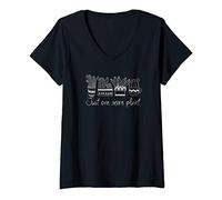 Femme Just One More Plant Succulent Cactus Succa Gift T-Shirt avec Col en V