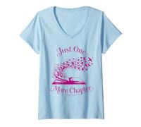 Femme Juste Un chapitre de Plus : Fantasy Reader Magical Book Lover T-Shirt avec Col en V