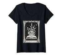 Femme Juste Un chapitre de Plus, fête d'halloween avec Mystical Reader T-Shirt avec Col en V