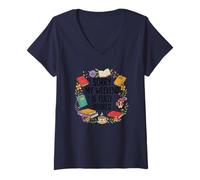 Femme Juste Un chapitre de Plus pour Les Amateurs de thé T-Shirt avec Col en V