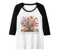 Femme Juste Un Dernier Chapitre Cadeau Livres Lecture Motif Floral Manche Raglan