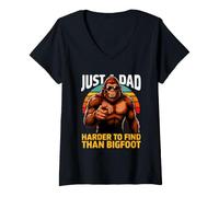 Femme Juste Un père Plus Difficile à trouver Que Sasquatch T-Shirt avec Col en V