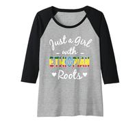 Femme Juste une fille aux racines éthiopiennes, Ethiopia Woman Pride Manche Raglan