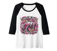 Femme Juste Une Fille Qui Adore Les Tracteurs Humour Agricultrice Manche Raglan