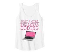 Femme Juste une fille qui aime coder Débardeur