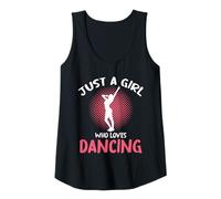 Femme Juste une fille qui aime danser la silhouette Débardeur