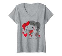 Femme Justice League Harley Quinn Puddin' T-Shirt avec Col en V