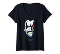 Femme Justice League Lobo Portrait T-Shirt avec Col en V