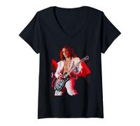 Femme Justin Hawkins, Chanteur de The Darkness, de Live T in The Park T-Shirt avec Col en V