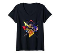 Femme Kandinsky On White II 1923 T-shirt T-Shirt avec Col en V