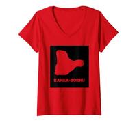 Femme Kanem Bornu Empire - Nigeria Cameroun Libye Algérie Soudan T-Shirt avec Col en V