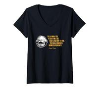 Femme Karl Marx - How to Ruin a Business Opportunity T-Shirt avec Col en V