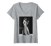 Femme Kate Bush Joue Wow pour la tournée de la Vie de Lionheart de la télévision Suisse T-Shirt avec Col en V