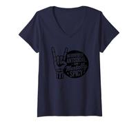 Femme Keep on Truckin' Retro Music Vibe T-Shirt avec Col en V