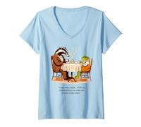 Femme Kenneth Grahame Livre citation Wind in the Willows T-Shirt avec Col en V