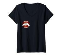 Femme Kenpo Karaté T-Shirt avec Col en V