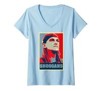 Femme Kevin Smith Propagande Jay & Silent Bob Snoogans T-Shirt avec Col en V