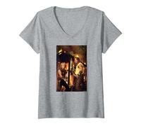 Femme Kevin Sorbo & Michael Hurst Hercules par Michael Grecco T-Shirt avec Col en V