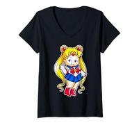 Femme Kewpie Baby Blonde Céleste Scout T-Shirt avec Col en V