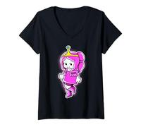 Femme Kewpie Baby Princess Rose T-Shirt avec Col en V