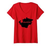 Femme Khwarazm - Empire khwarazmien Asie Centrale Afghanistan Iran T-Shirt avec Col en V