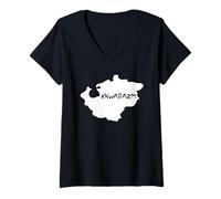 Femme Khwarazm - Empire khwarazmien Asie Centrale Afghanistan Iran T-Shirt avec Col en V