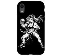 Femme Kickboxer Taekwondo Boxe Ring Coque pour iPhone XR