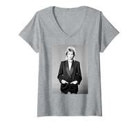 Femme Kids in America Kim Wilde Photo 1981 T-Shirt avec Col en V