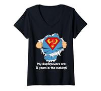 Femme Kids Superhero Birthday Gift for 2 Year Old T-Shirt avec Col en V
