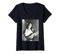Femme Kim Deal The Pixies à Reading Where is My Mind 1990 T-Shirt avec Col en V