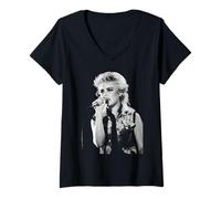 Femme Kim Wilde, chanteuse de You Keep Me Hangin' on, en Direct, 1982 T-Shirt avec Col en V