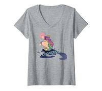 Femme King Kong Skull Island Mitsume Graffiti Spray, Anime Classique T-Shirt avec Col en V