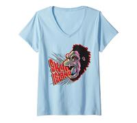 Femme King Kong Skull Island MonsterVerse Urban Gorilla Beast Mode T-Shirt avec Col en V