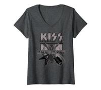 Femme KISS - Les légendes du rock T-Shirt avec Col en V