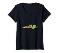 Femme Kiwi Oiseau tranché comme Un Kiwi T-Shirt avec Col en V