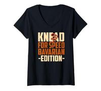 Femme Knead for Speed Bavarian Edition T-Shirt avec Col en V