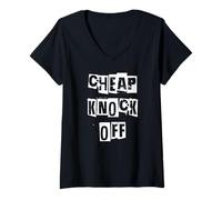 Femme Knock Off Pas Cher T-Shirt avec Col en V