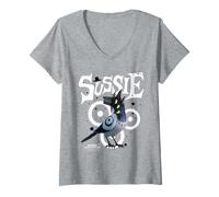 Femme Kpop Demon Hunters Sussie The Bird T-Shirt avec Col en V