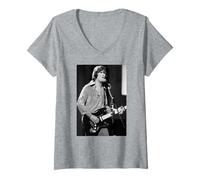 Femme Kris Kristofferson Chanteuse : Sunday Mornin' Comin' Down 1978 T-Shirt avec Col en V
