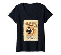 Femme Kung Fu Panda Kungfu Panda Master Ventre Vide T-Shirt avec Col en V